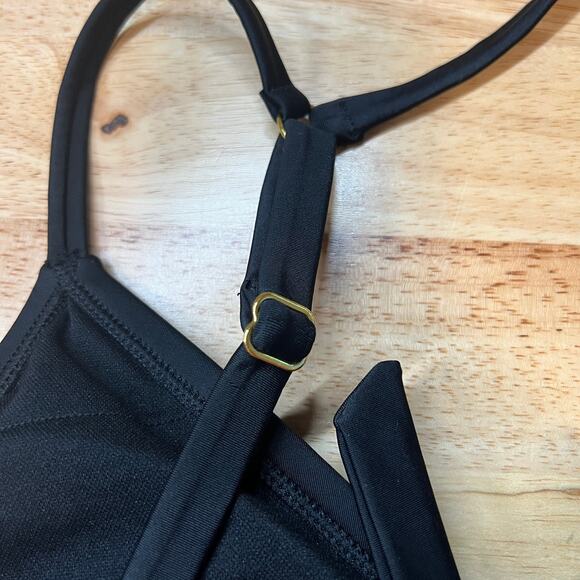 Wild Fable Women's Black Cut Out One Shoulder Bikini Top - Size D-DD - NWT - Picture 5 of 10